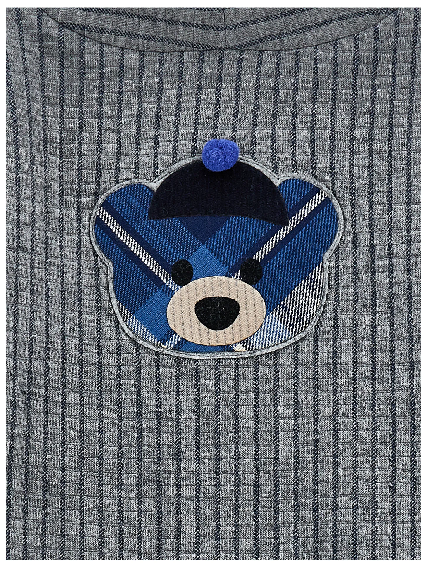 Cardigan maglia gessata