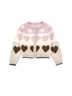 Cardigan super soft cuori