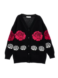 Cardigan supersoft a intarsio