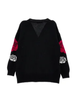 Cardigan supersoft a intarsio