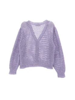 Cardigan traforato paillettes