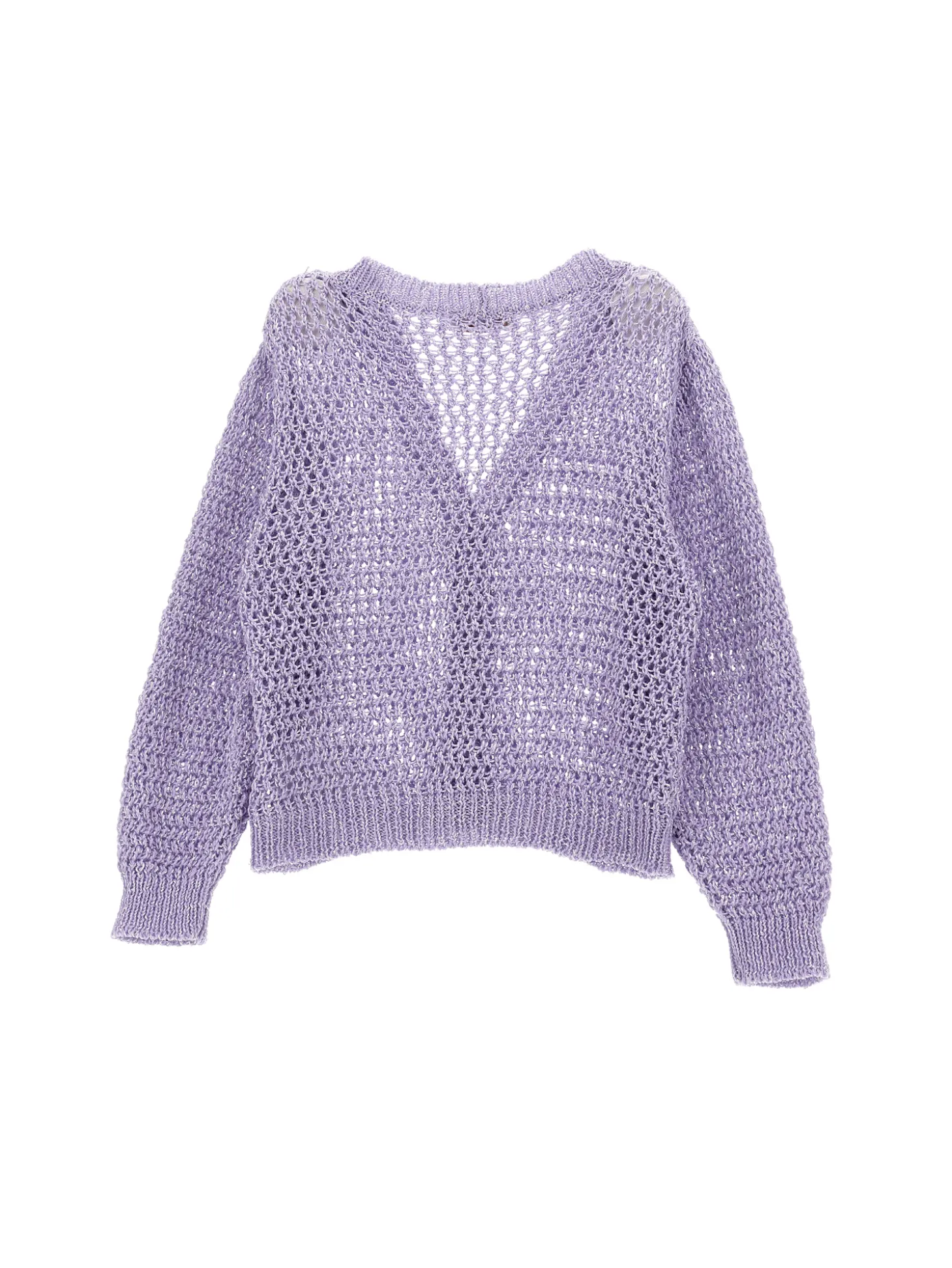Cardigan traforato paillettes