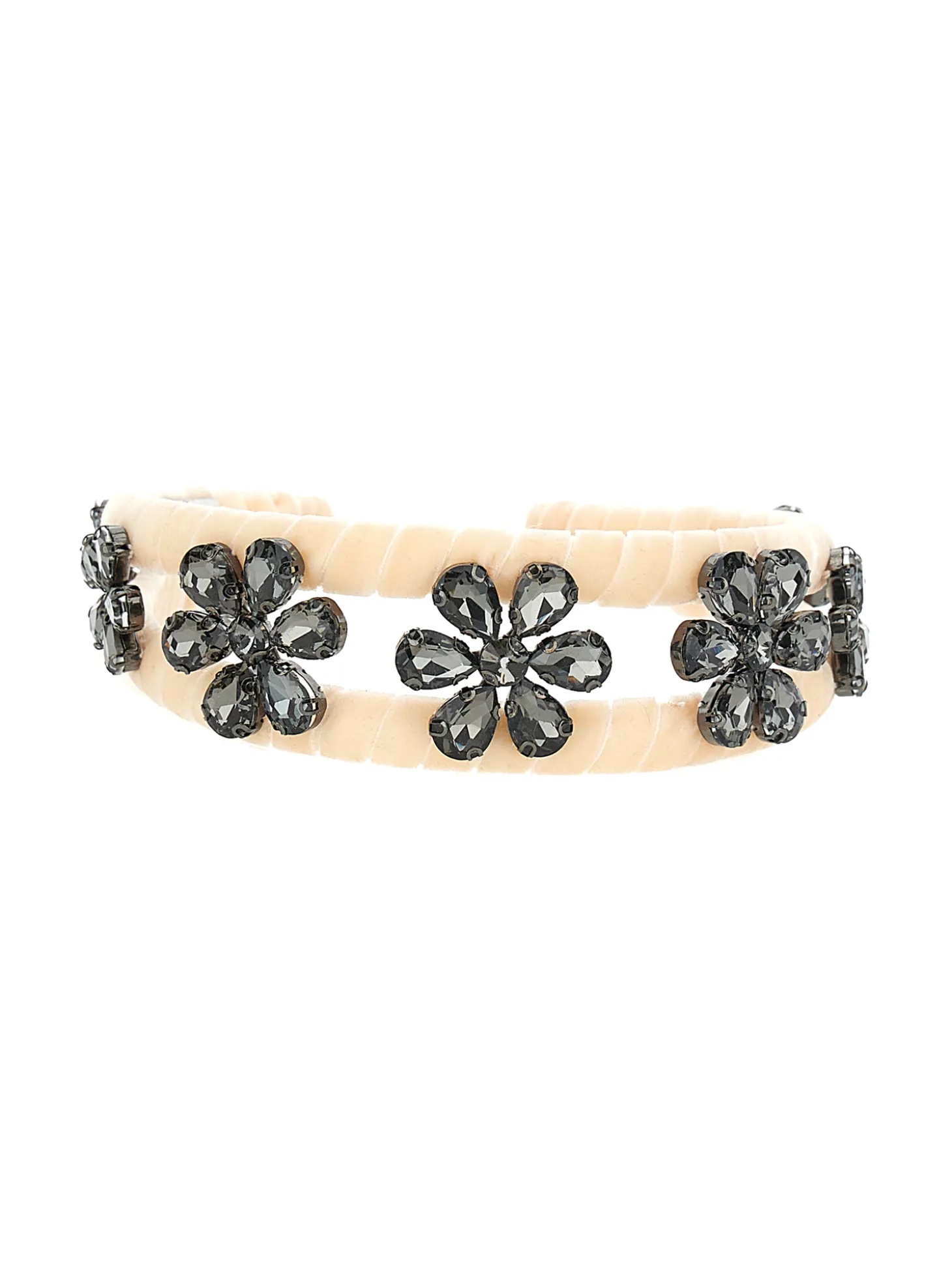 Cerchietto fiori strass