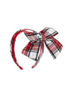 Cerchietto per capelli taffet&agrave; tartan