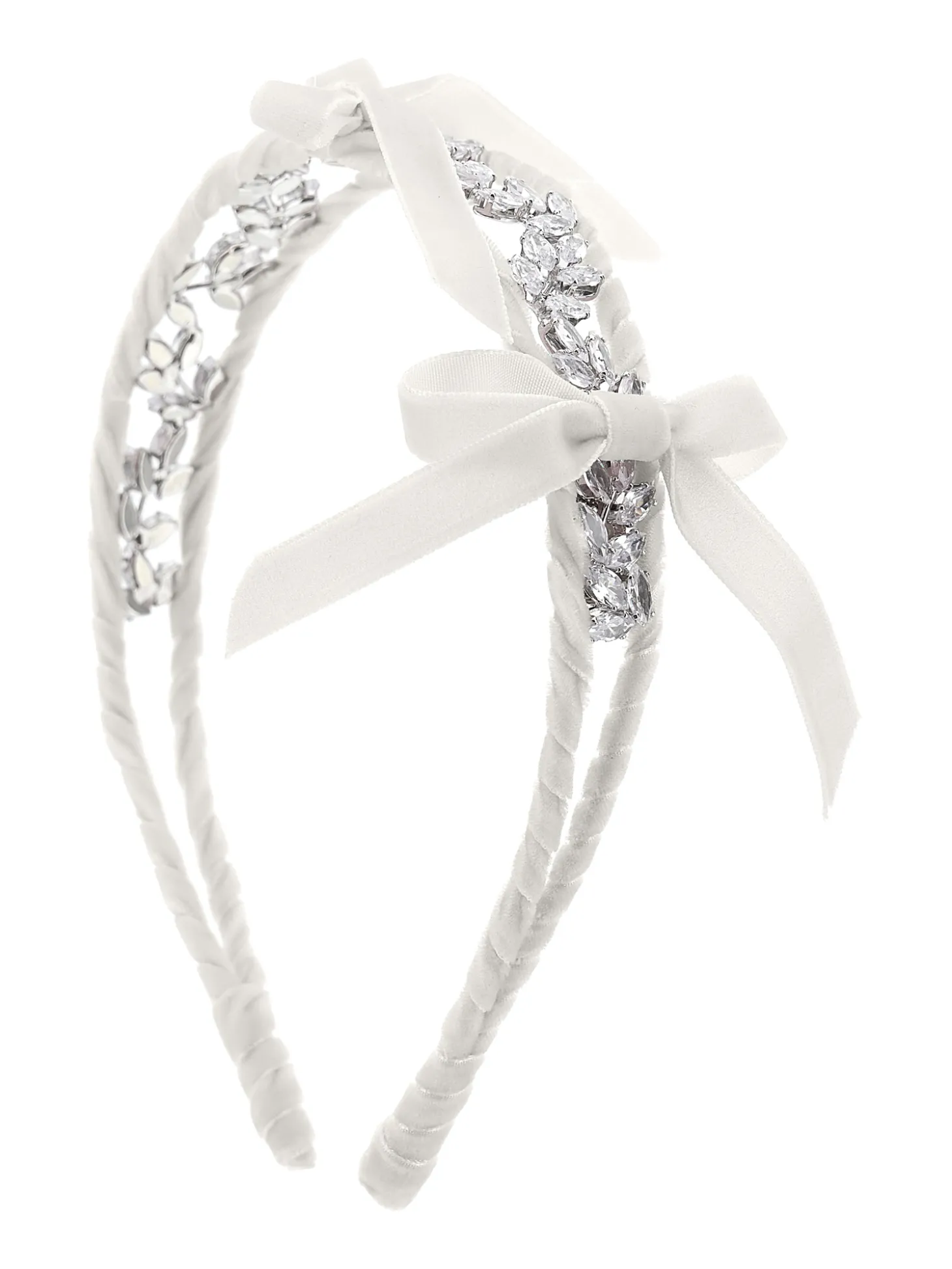 Cerchietto strass e velluto