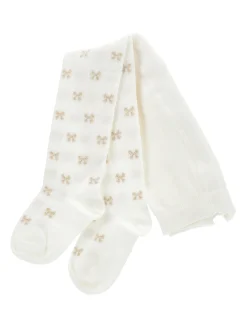 Collant cotone con fiocchini