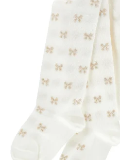 Collant cotone con fiocchini