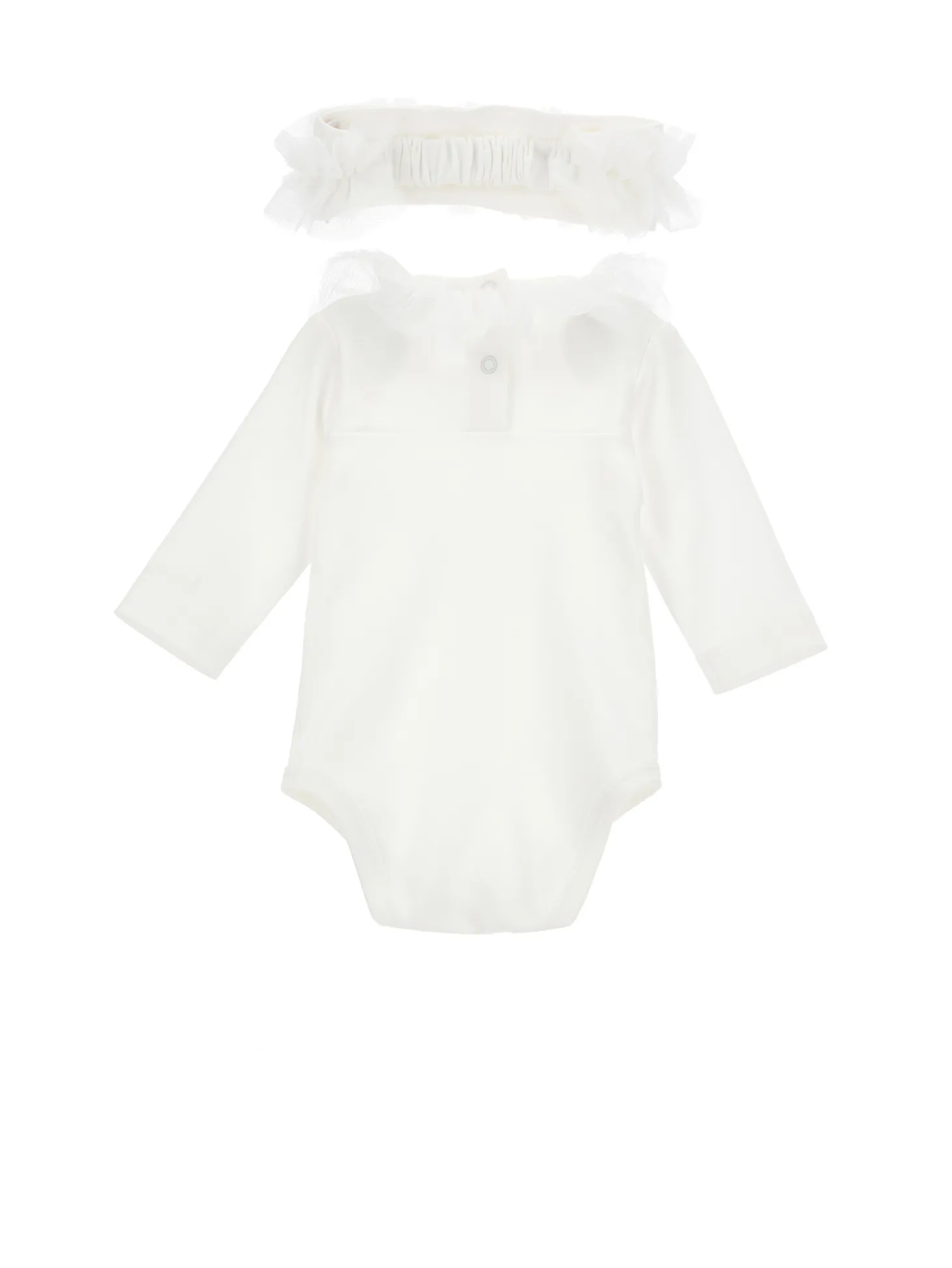 Completo cotone e tulle tre pezzi