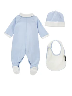 Completo cotone tutina con accessori  bicolor