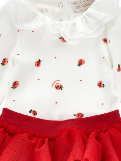 Completo due pezzi cotone e tulle