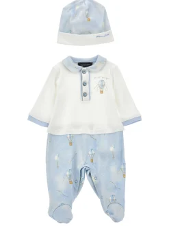 Completo due pezzi, tutina con cuffietta