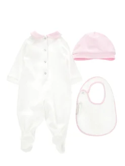 Completo neonata, tre pezzi cotone pois
