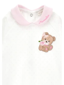 Completo neonata, tre pezzi cotone pois
