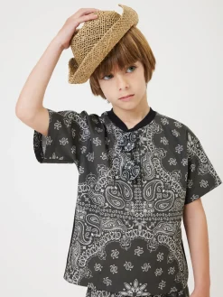 Completo popeline due pezzi paisley