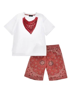Completo popeline due pezzi paisley