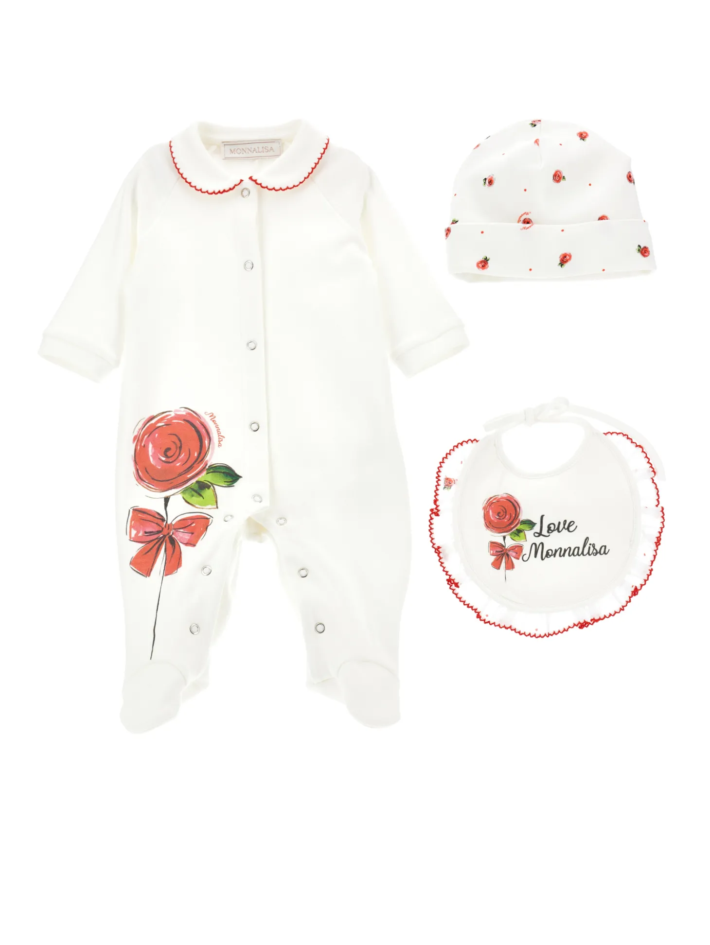 Completo tre pezzi con rosa