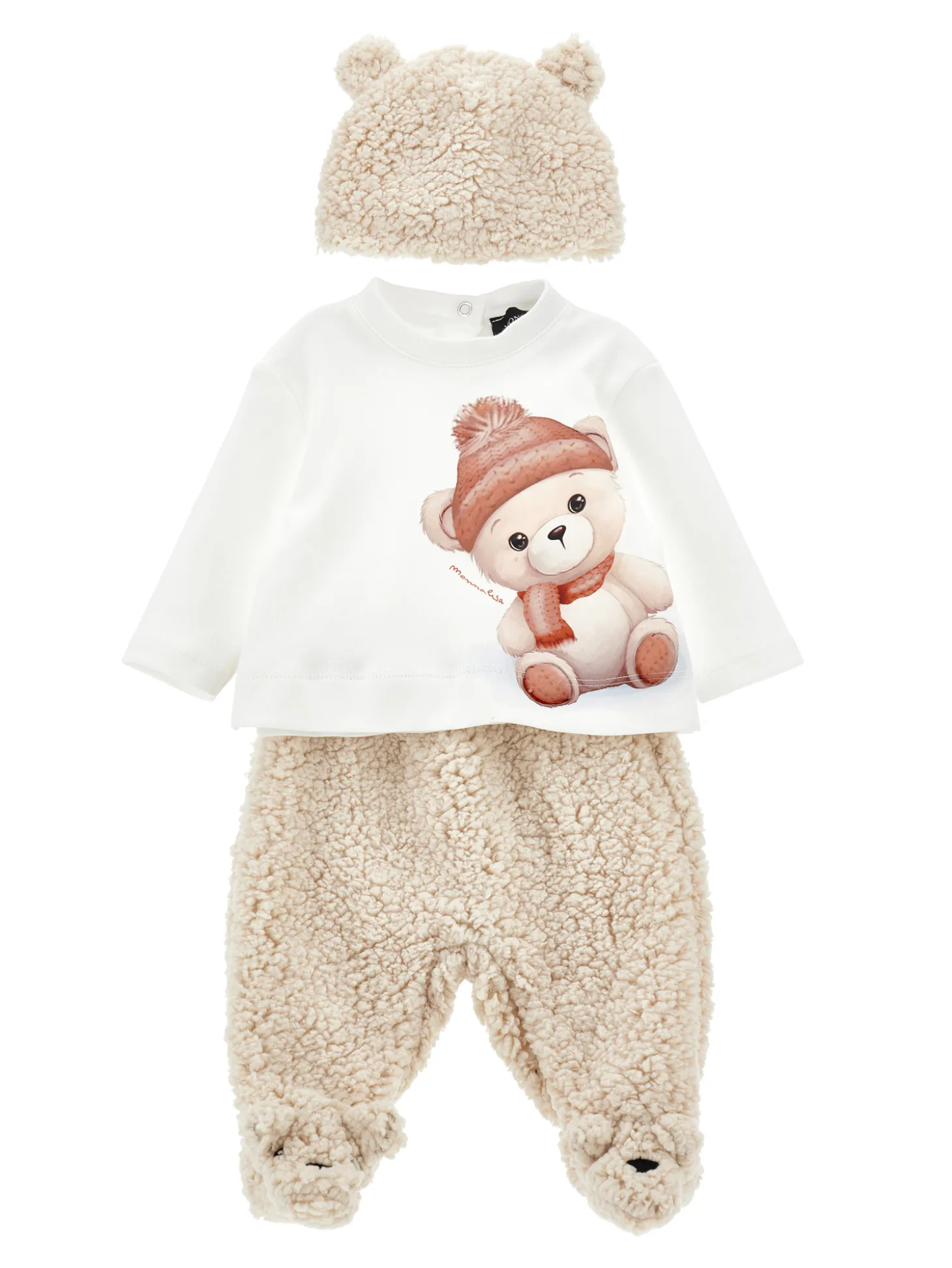 Completo tre pezzi peluche