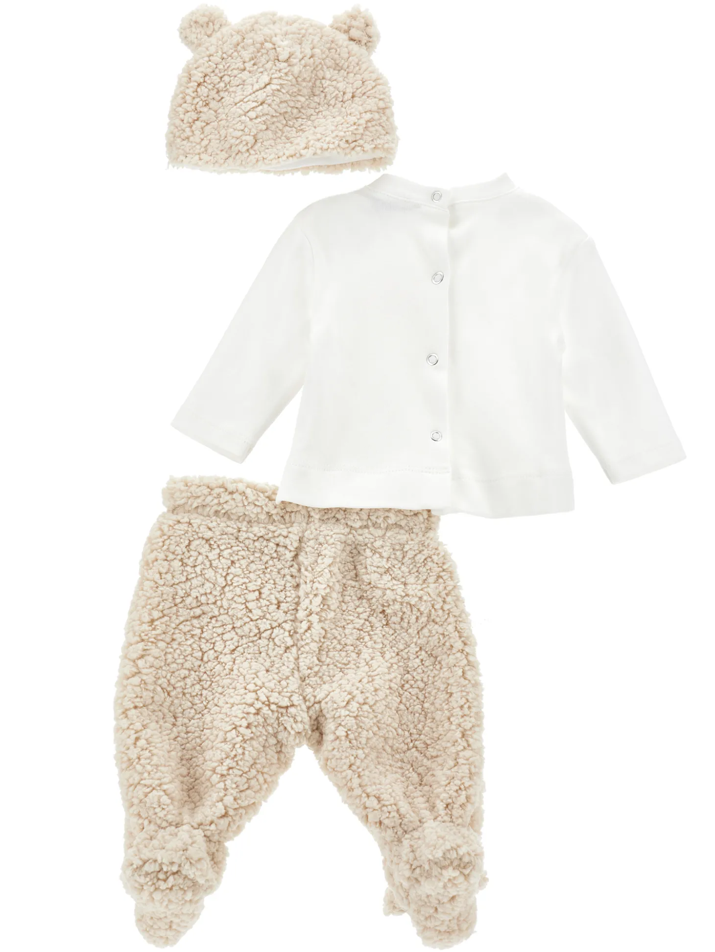 Completo tre pezzi peluche