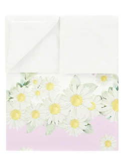 Copertina bicolor stampa margherite