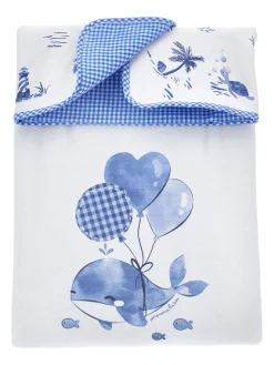 Copertina cotone marine