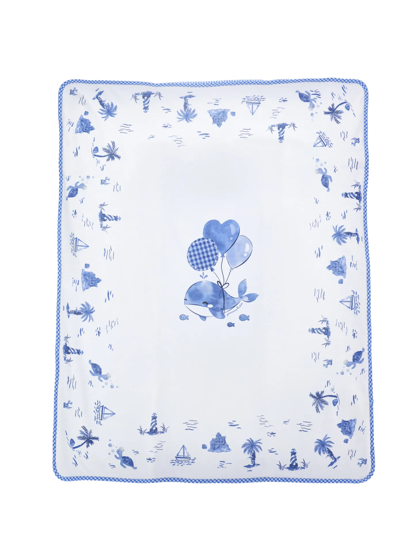 Copertina cotone marine
