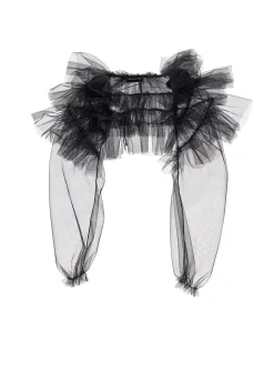 Coprispalle tulle mano seta