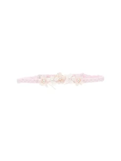 Coroncina per capelli in cotone e fiori