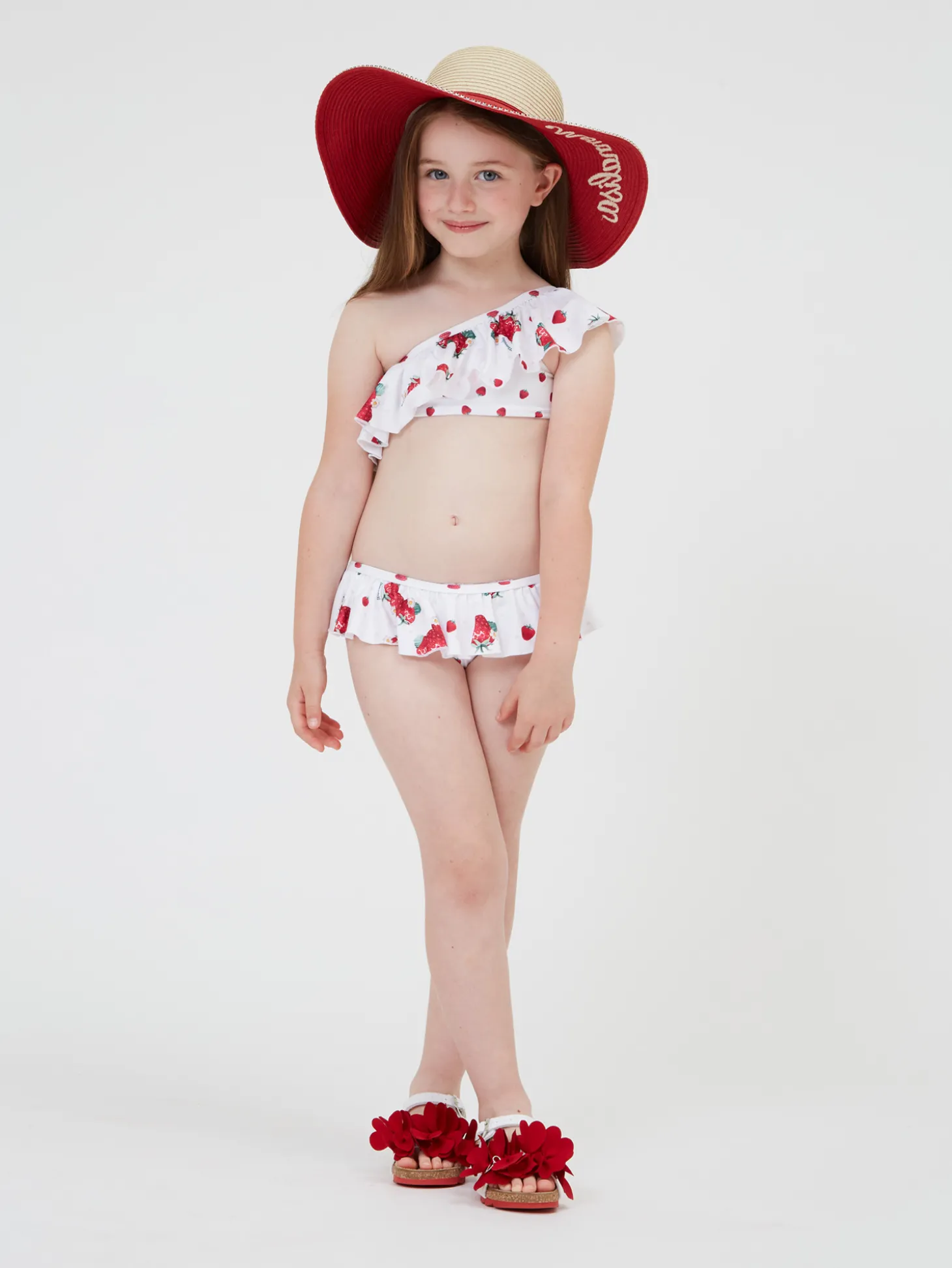 Costume due pezzi fragole