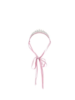 Diadema strass e velluto