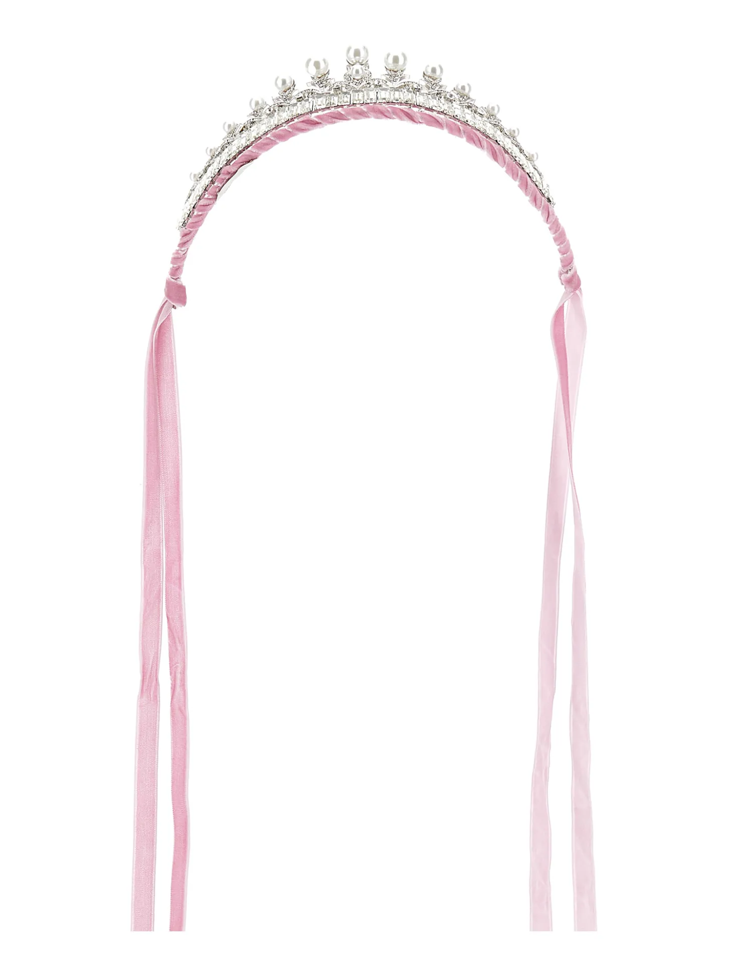 Diadema strass e velluto