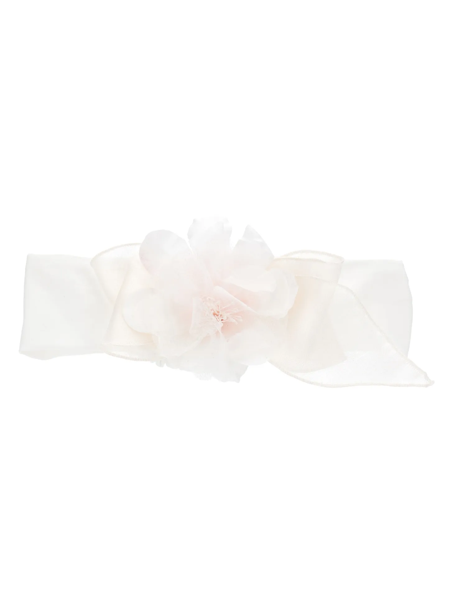 Fascia jersey con maxifiore organza