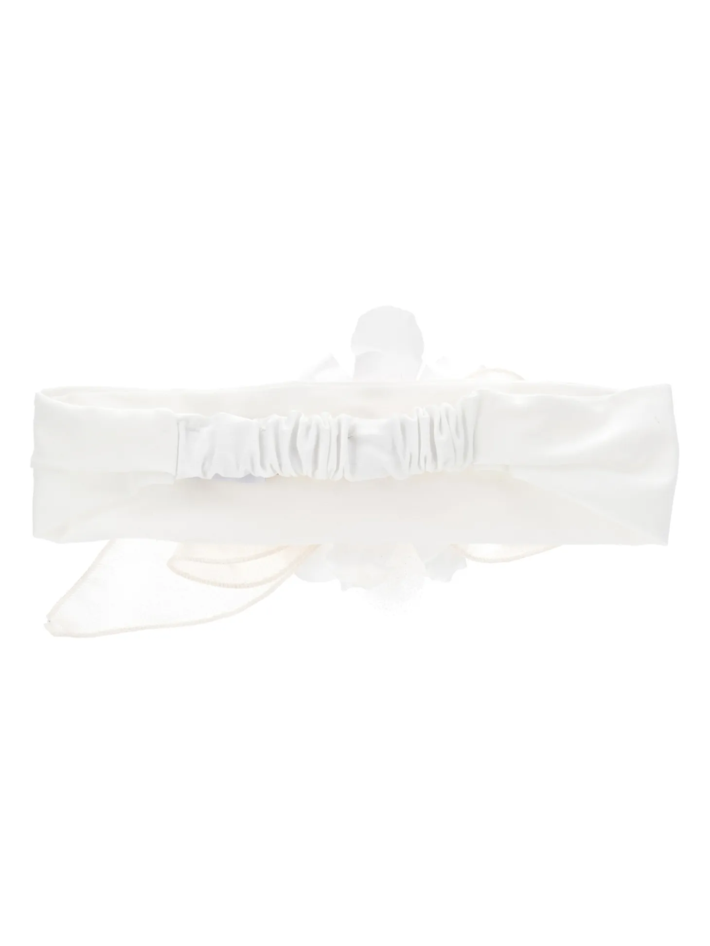 Fascia jersey con maxifiore organza
