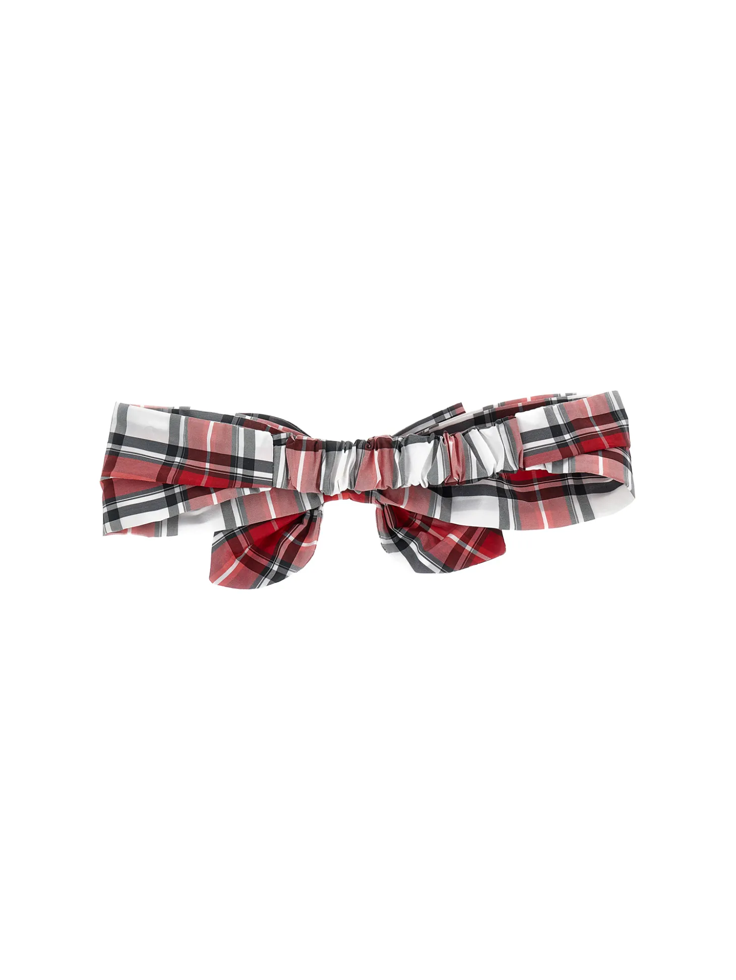 Fascia per capelli taffetà tartan