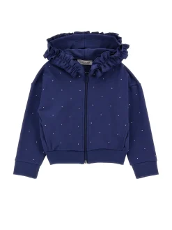 Felpa aperta con strass