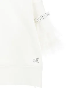 Felpa chic con tulle