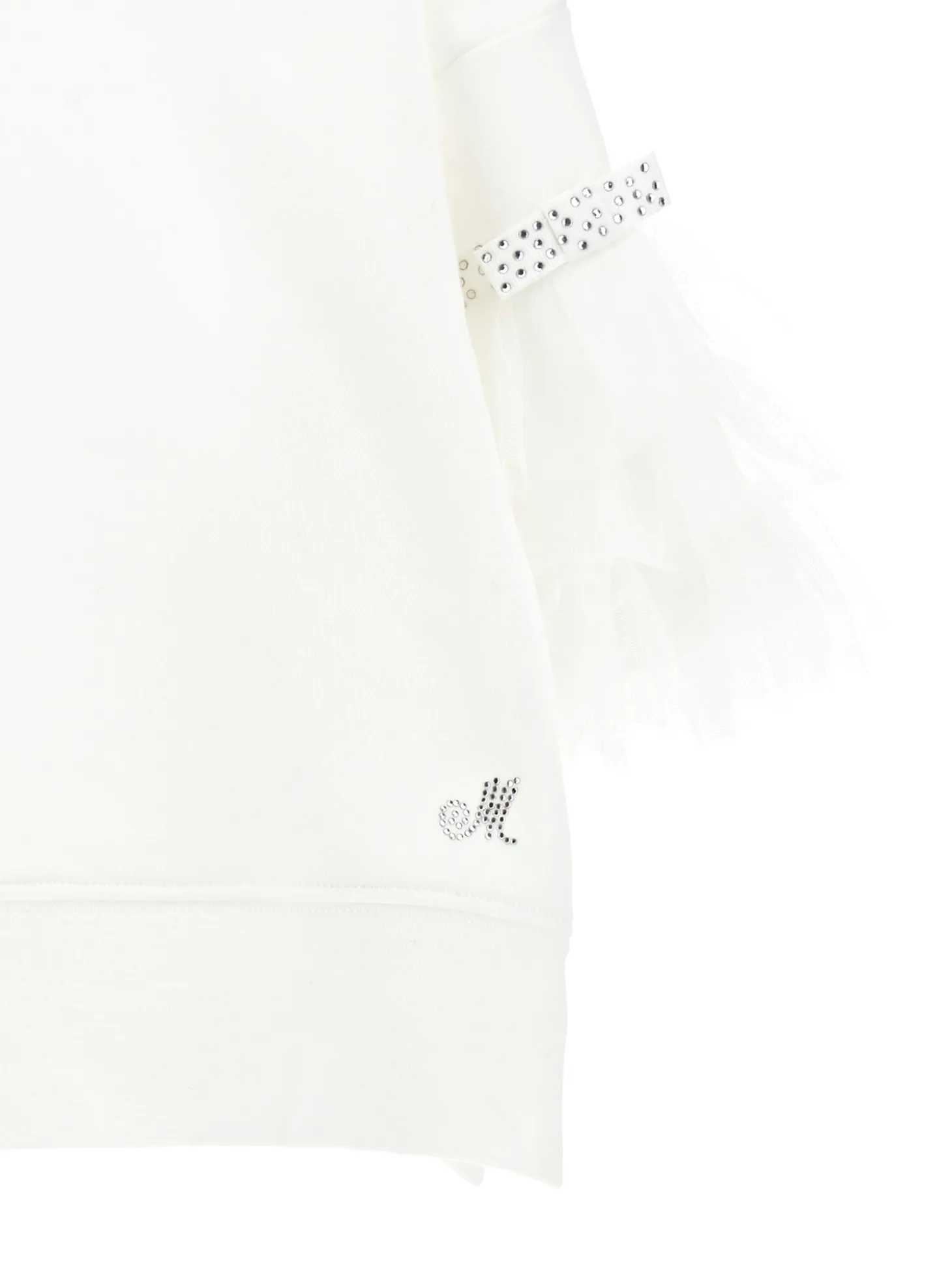 Felpa chic con tulle