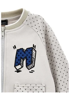 Felpa cotone con zip