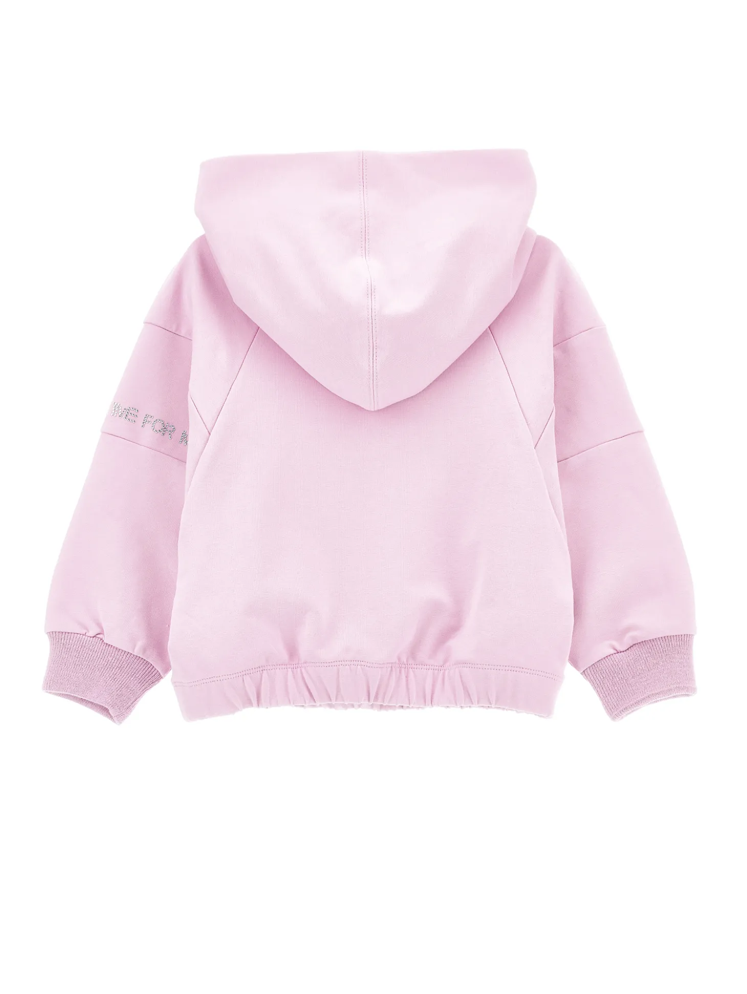 Felpa cotone hoodie con borchiette