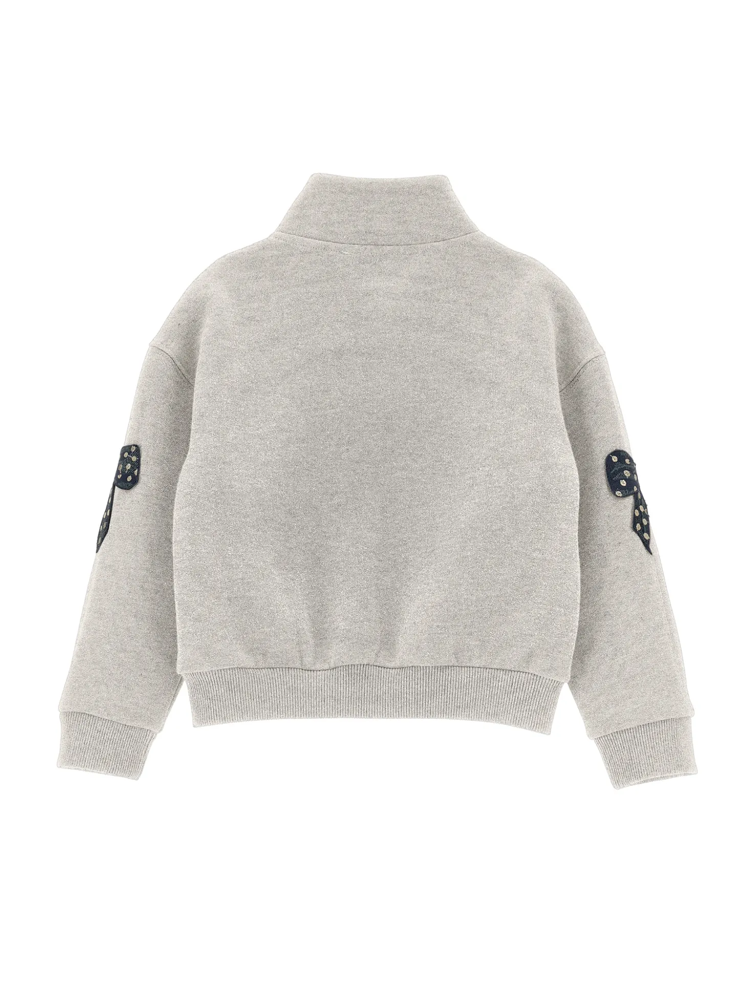 Felpa lurex con fiocchi