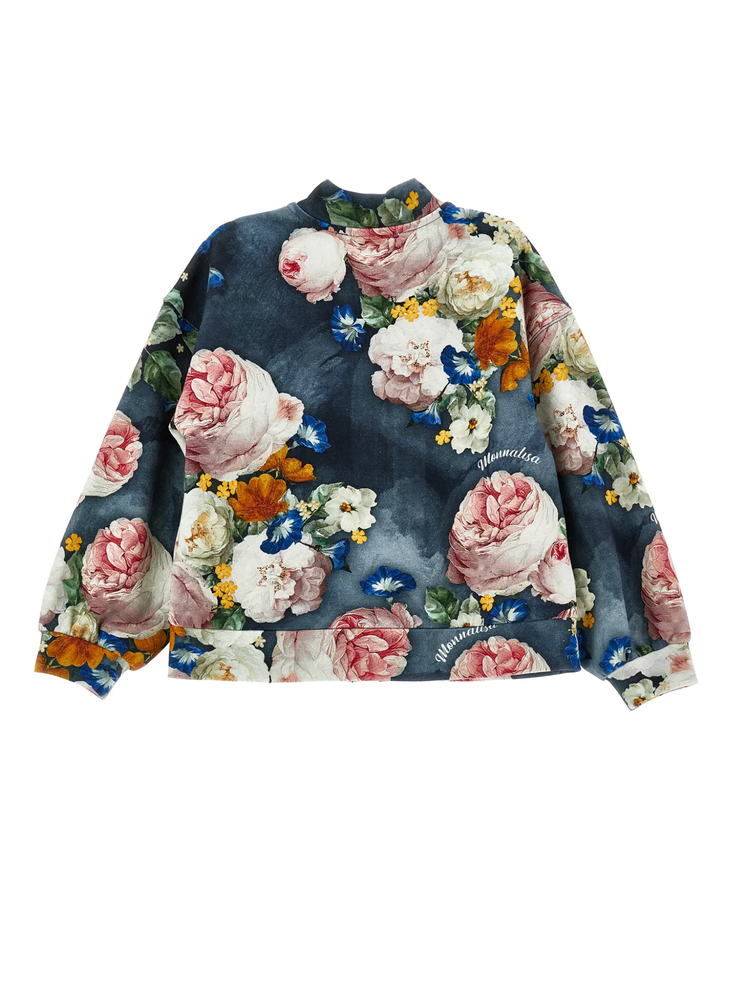 Felpa rose barocche modello bomber