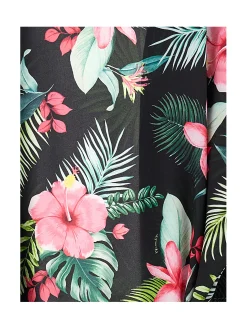 Giacca kimono stampa jungle