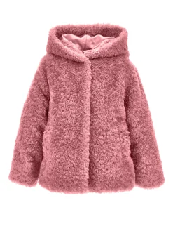Giacca peluche con cappuccio