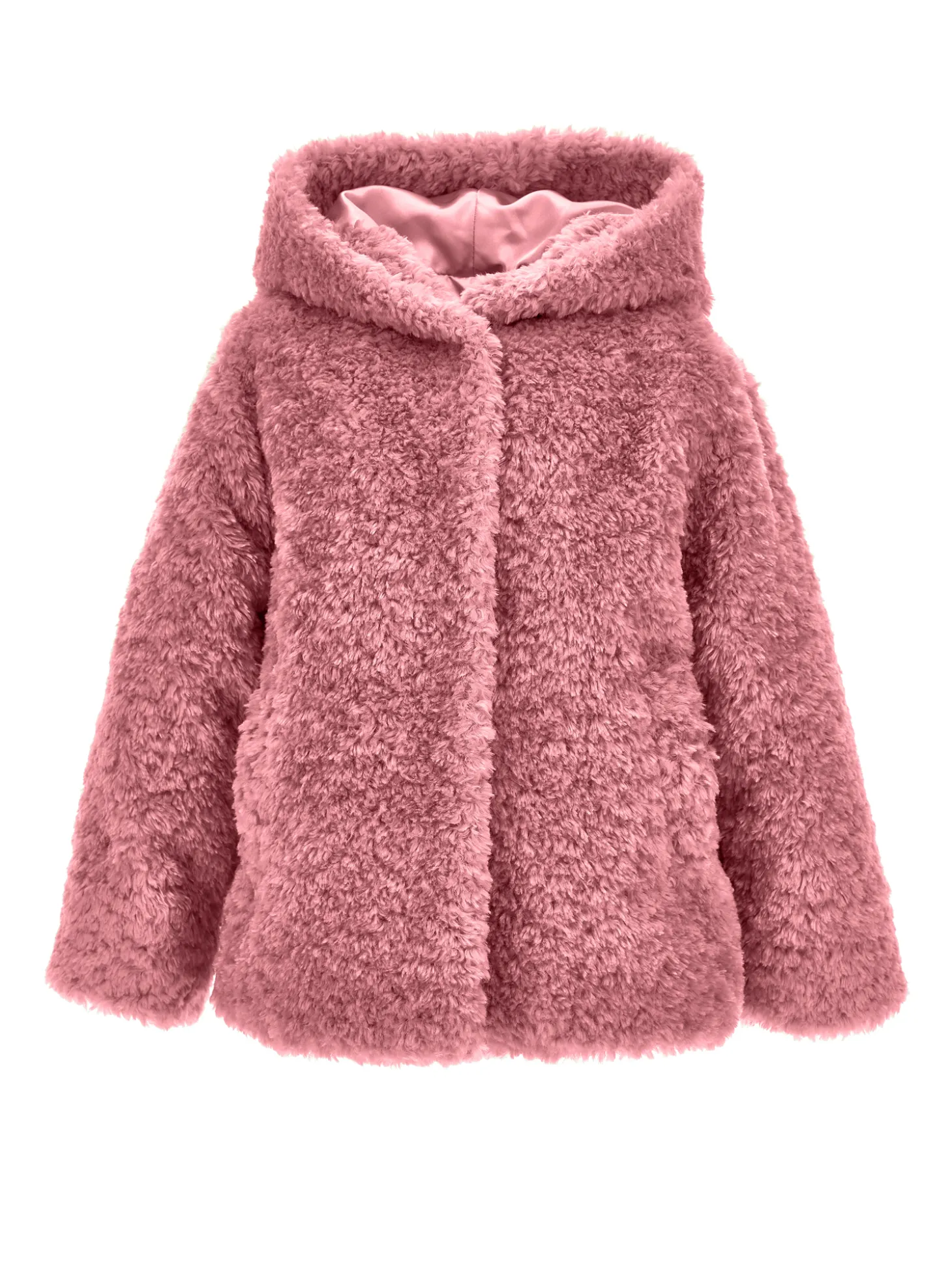 Giacca peluche con cappuccio