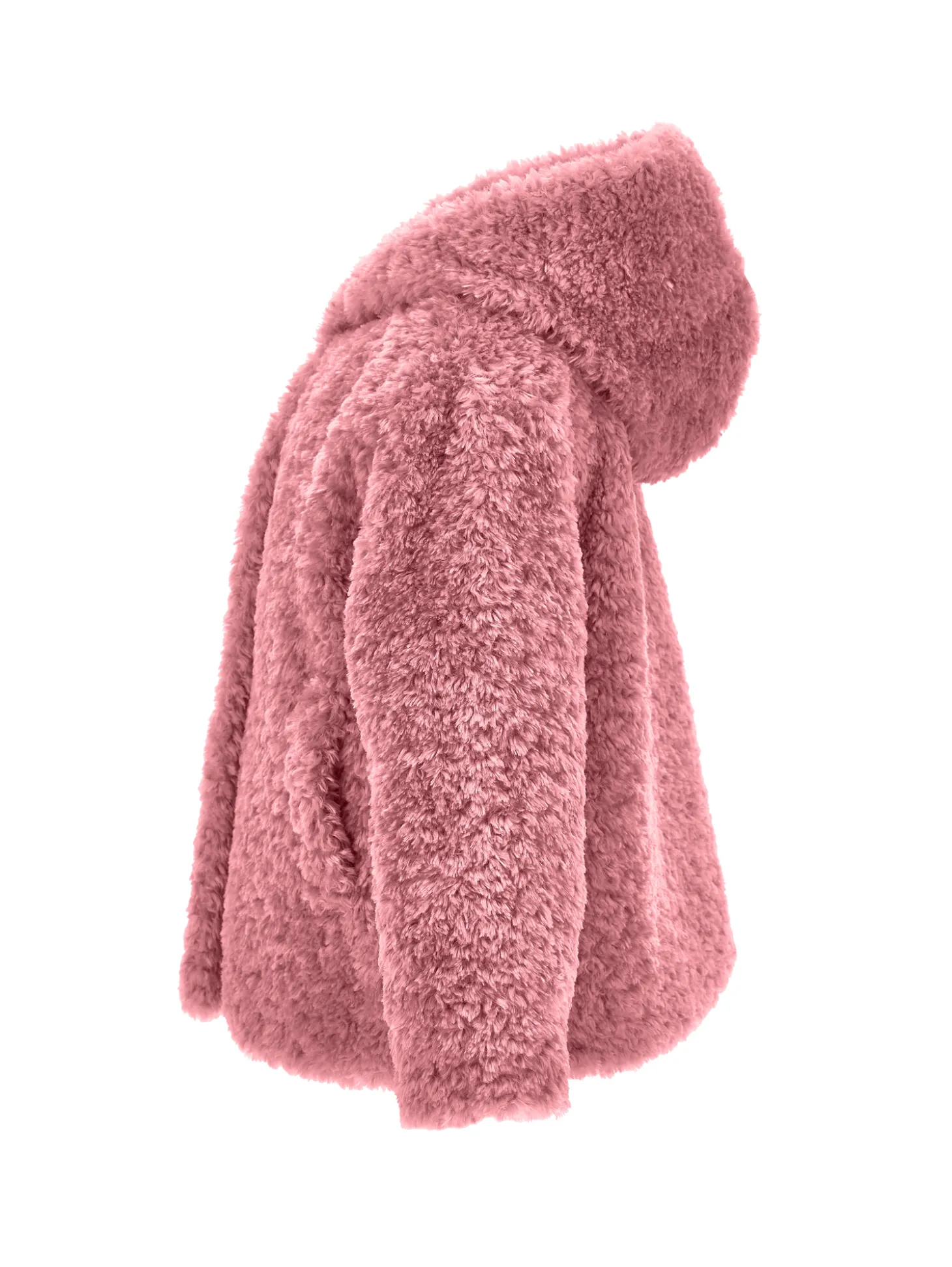 Giacca peluche con cappuccio