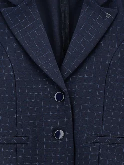 Giacca punto Milano glitter check