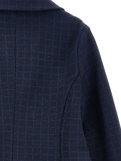 Giacca punto Milano glitter check
