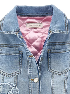 Giacchino jeans ricamato