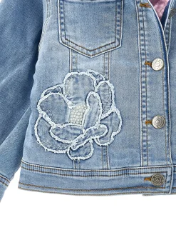 Giacchino jeans ricamato