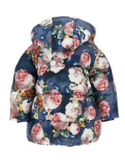 Giaccone imbottito rose barocche