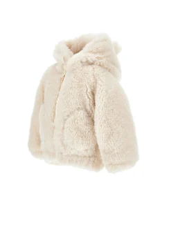 Giaccone peluche con cappuccio